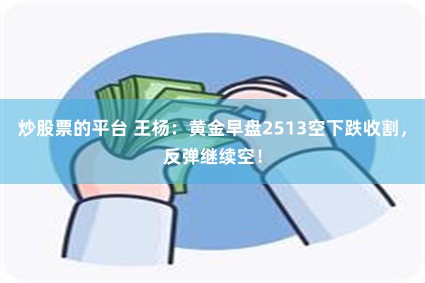 炒股票的平台 王杨：黄金早盘2513空下跌收割，反弹继续空！