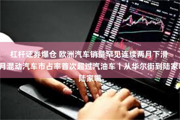 杠杆证券爆仓 欧洲汽车销量罕见连续两月下滑 9月混动汽车市占率首次超过汽油车丨从华尔街到陆家嘴