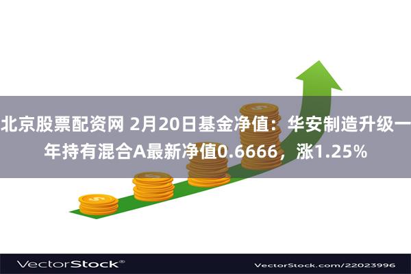 北京股票配资网 2月20日基金净值：华安制造升级一年持有混合A最新净值0.6666，涨1.25%